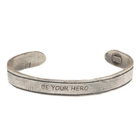 Be Your Hero Silver Bracelet